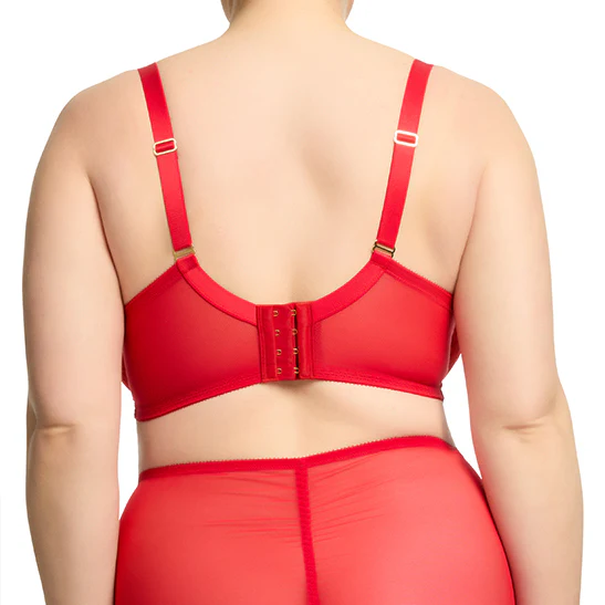 Vedette Full Figure Plunge Bra - Flame - Image 2