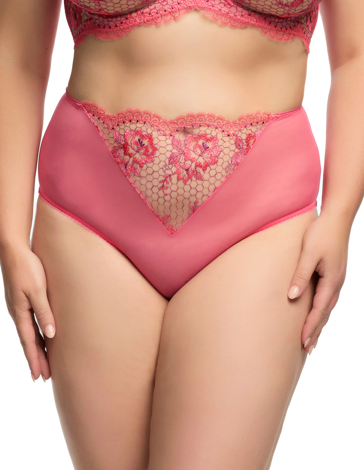 Evelina Hi Cut Brief - Blood Orange