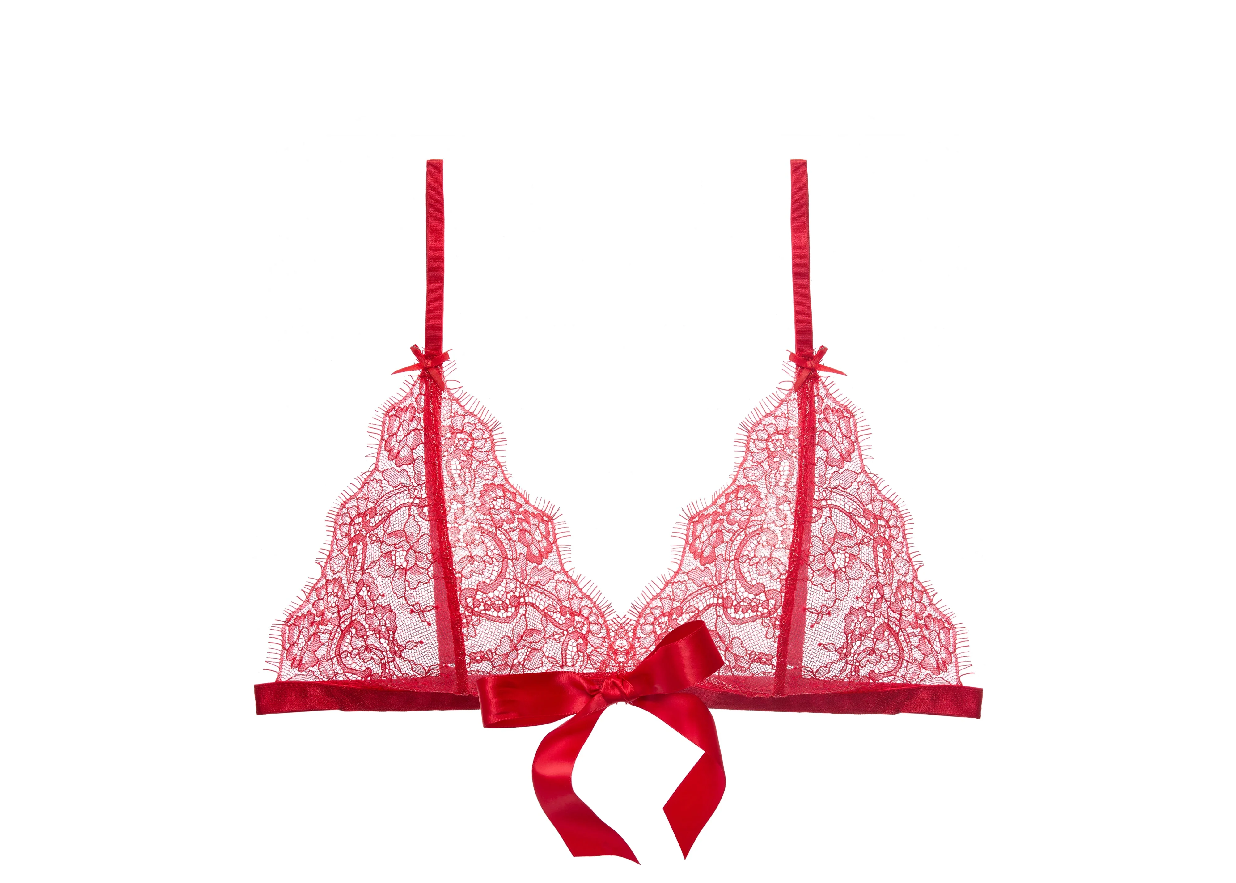 Fantacist Bralette Tie Front - Flame - Image 4