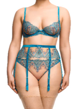 Fortunia Suspender - Mosaic Blue - Image 3