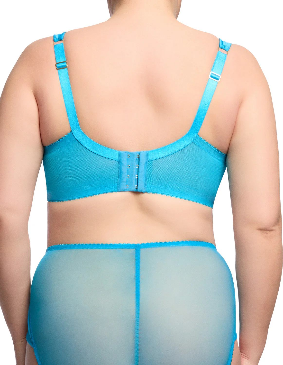 Julie's Roses Full Figure Underwire Bra - Butterfly Blue - Image 2