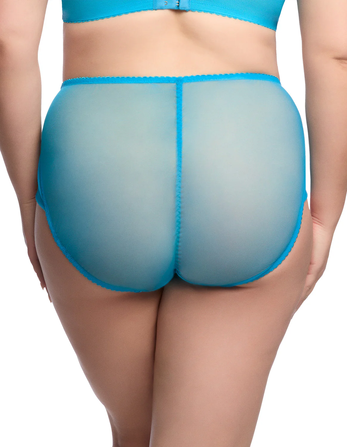 Julie's Roses High Waist Brief- Butterfly Blue - Image 2
