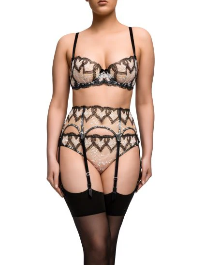 Lovella Suspender - Black & White - Image 3