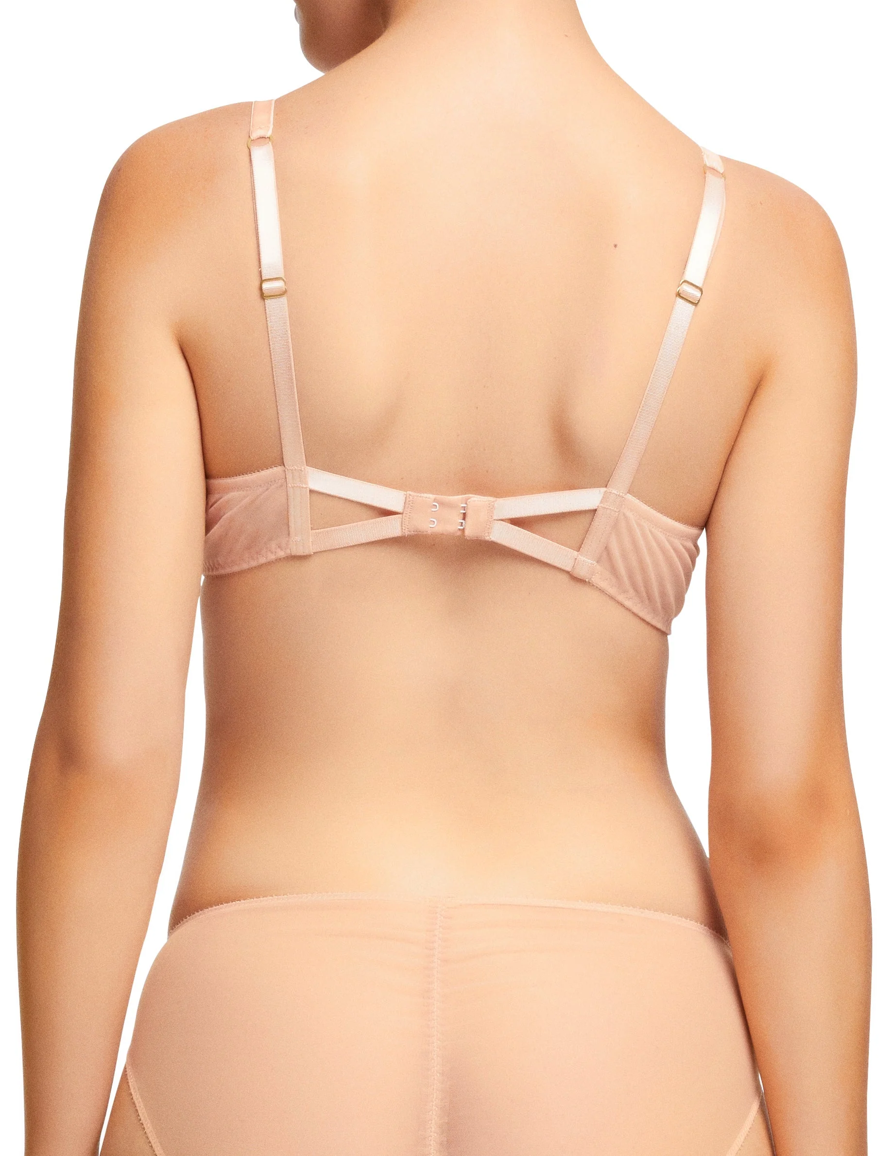 Lurex Lace Underwire Bra - Vintage Peach - Image 2