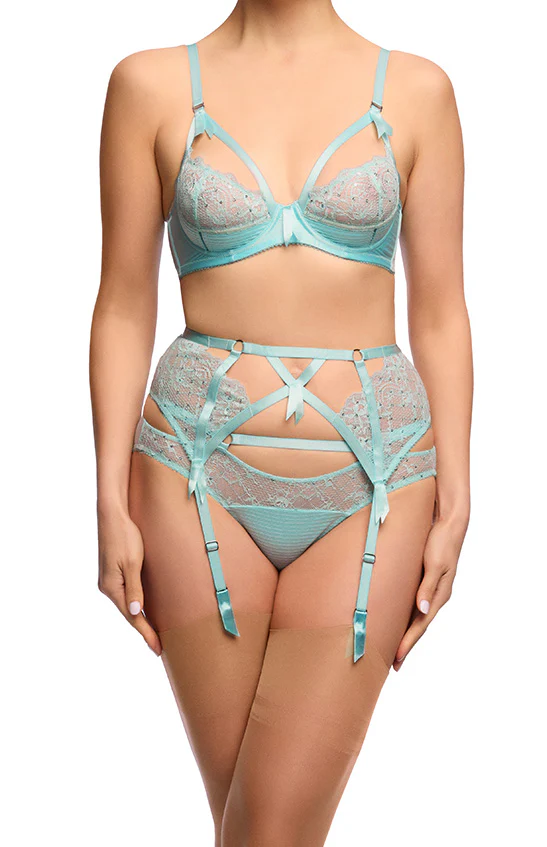 Madame X G-String - Powder Blue - Image 3
