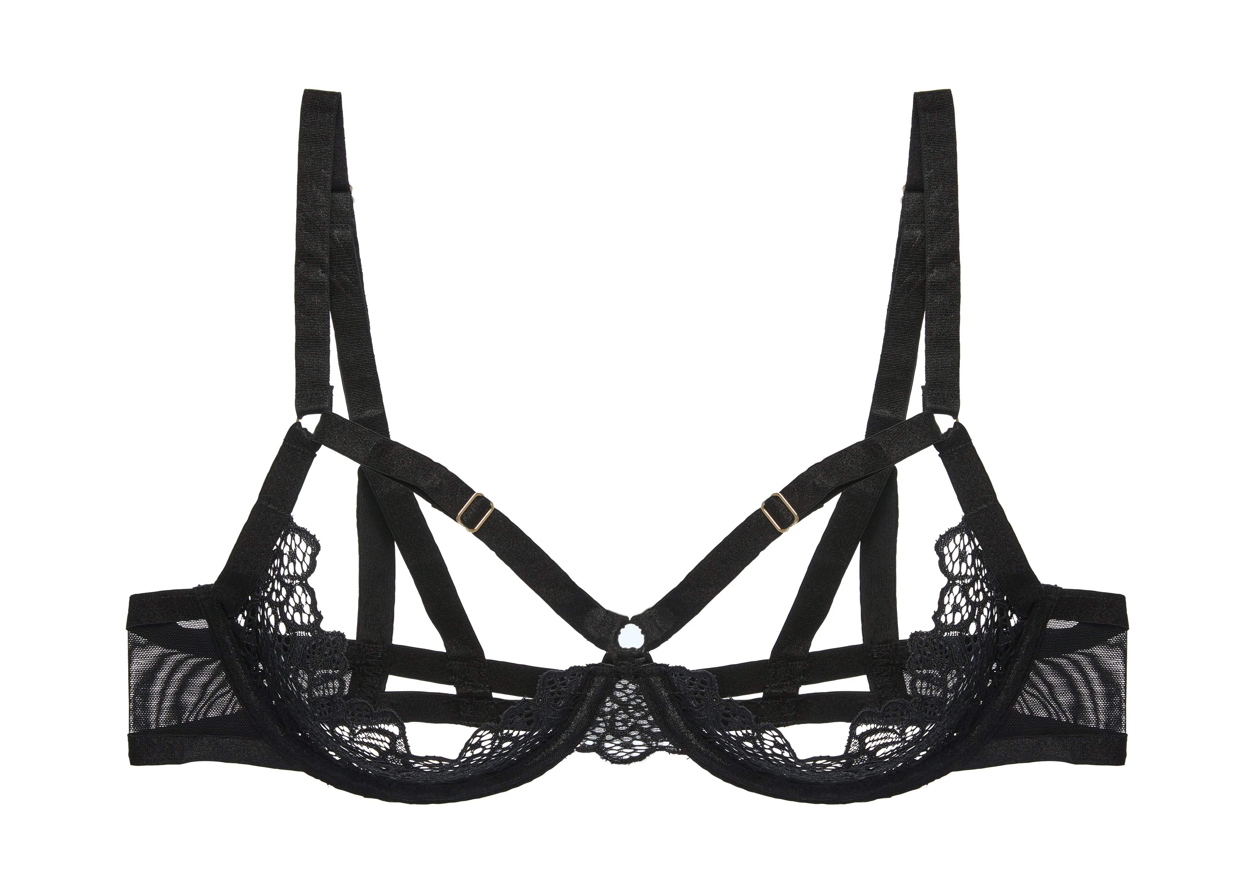 Madame XXX Quarter Cup Bra - Black - Image 4