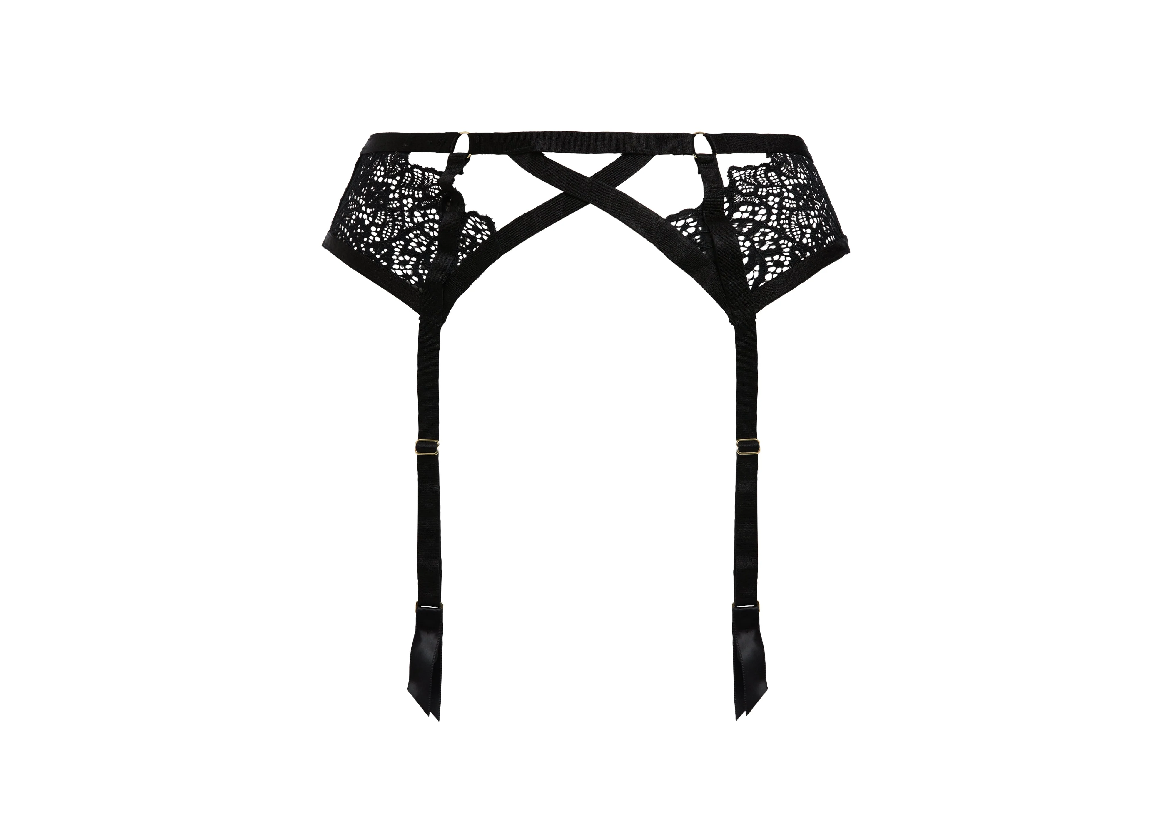 Madame XXX Suspender - Black - Image 4