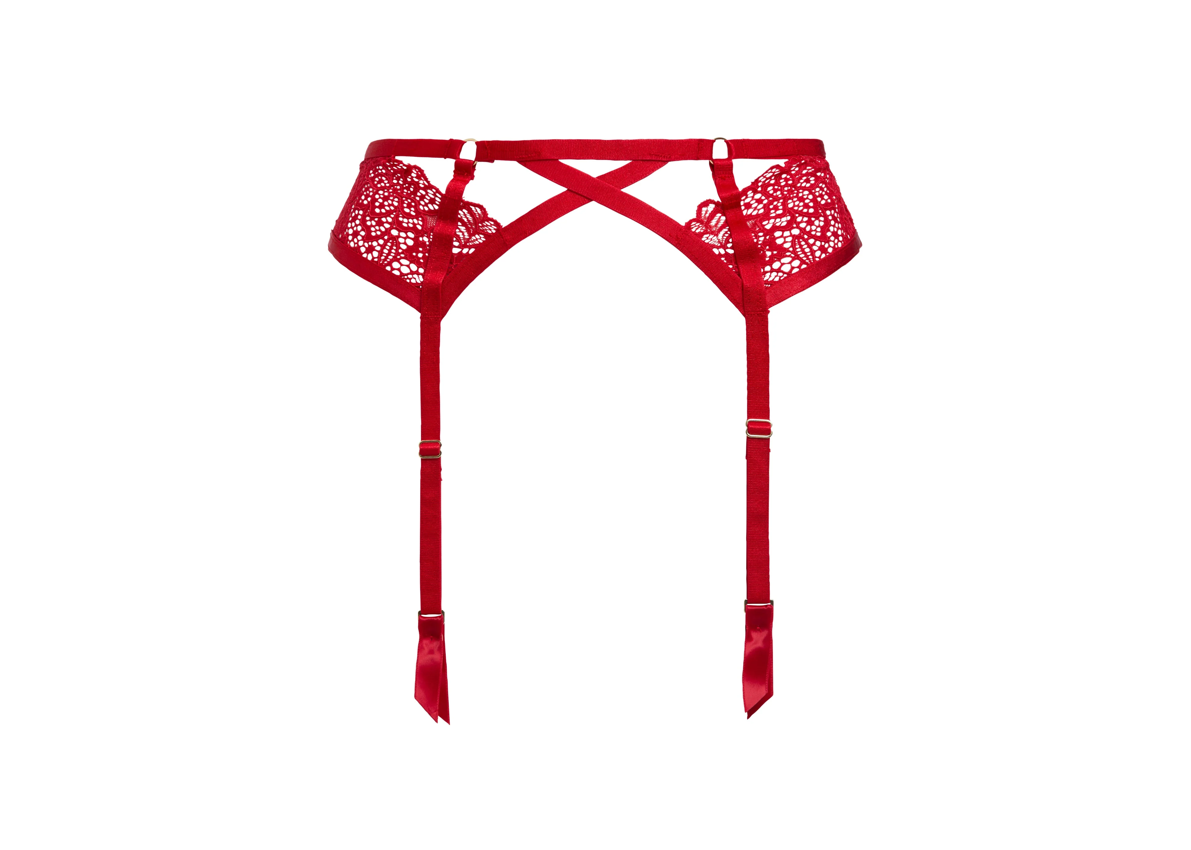 Madame XXX Suspender - Flame - Image 4