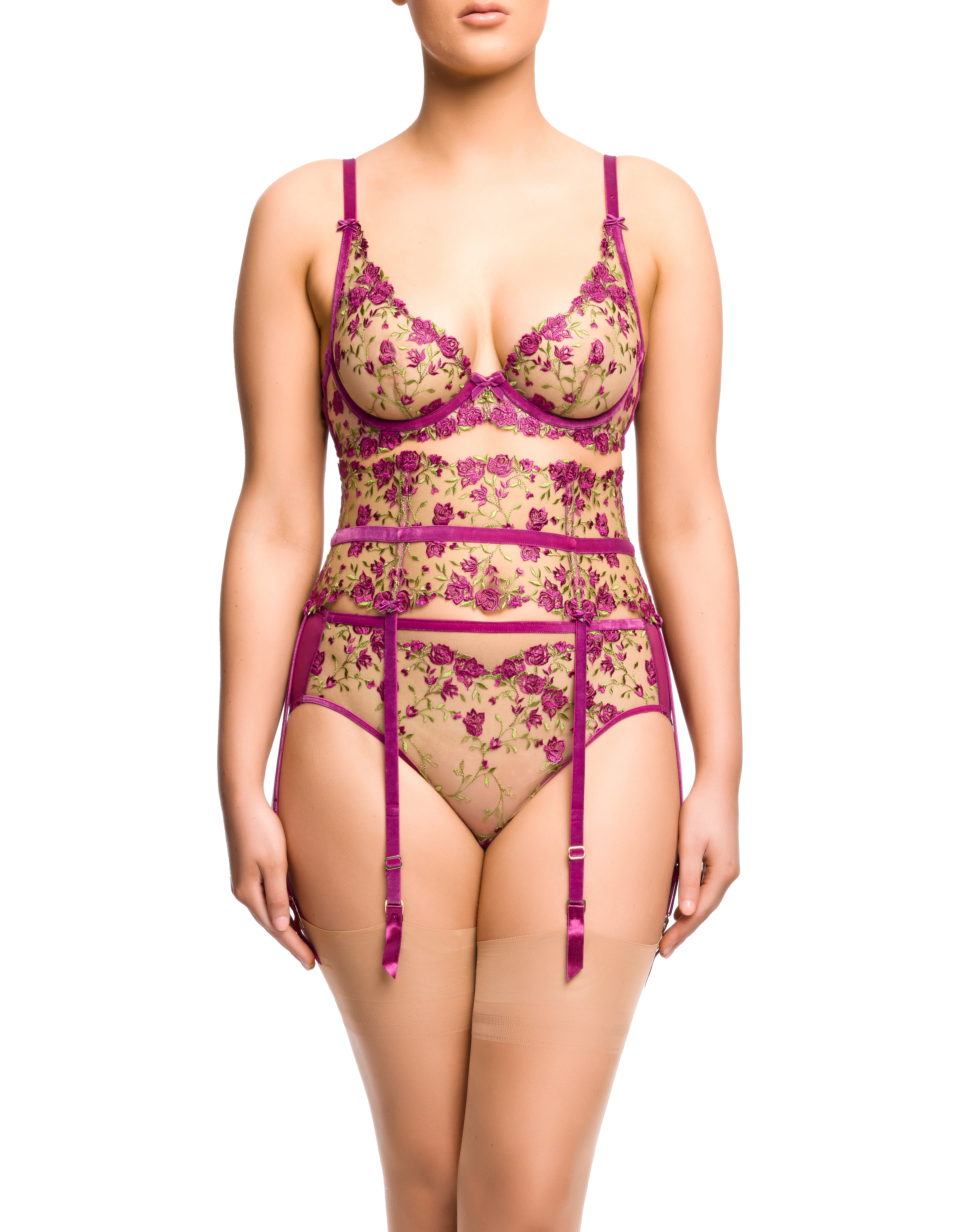 Rosewyn Suspender - Pinot Noir - Image 3