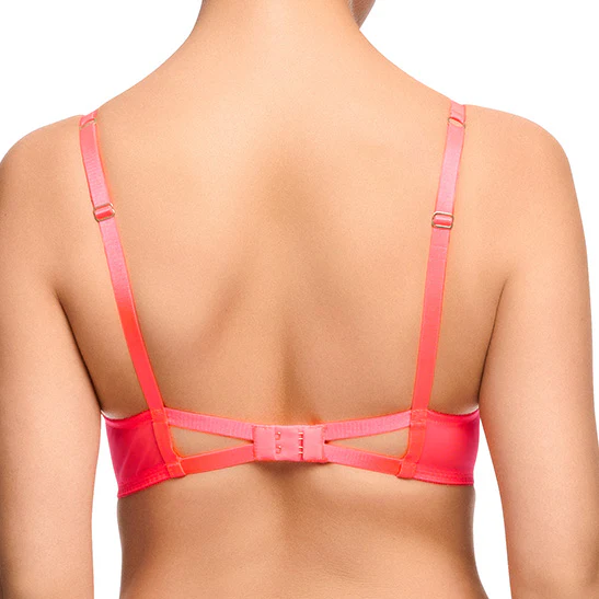 Severine Underwire Bra - Neon Coral - Image 2