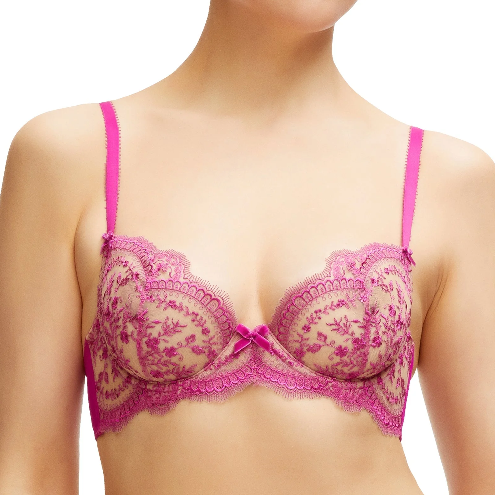Severine Underwire Bra - Rubine