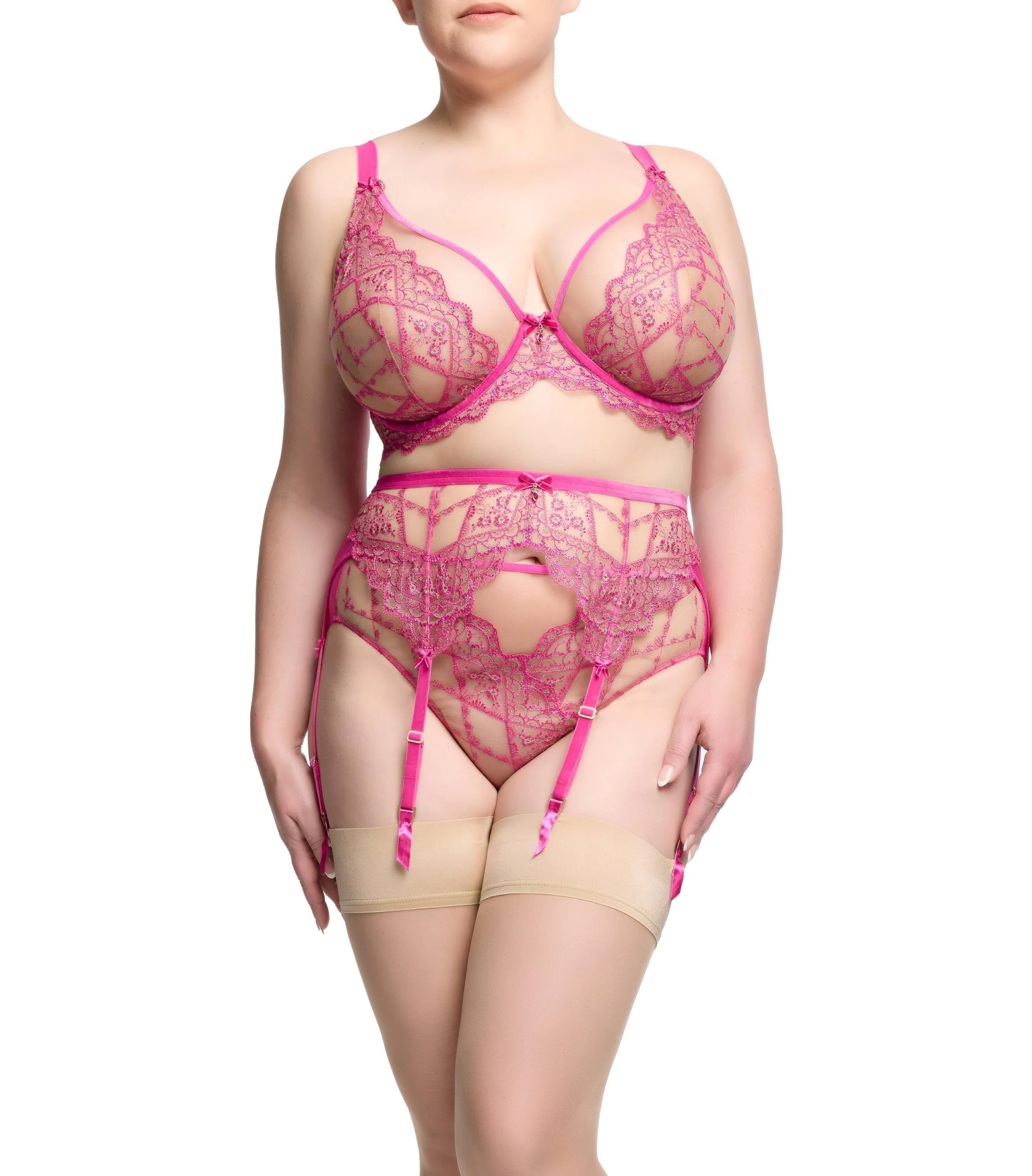 Yvonne Hi Cut Brief - Ruby - Image 3