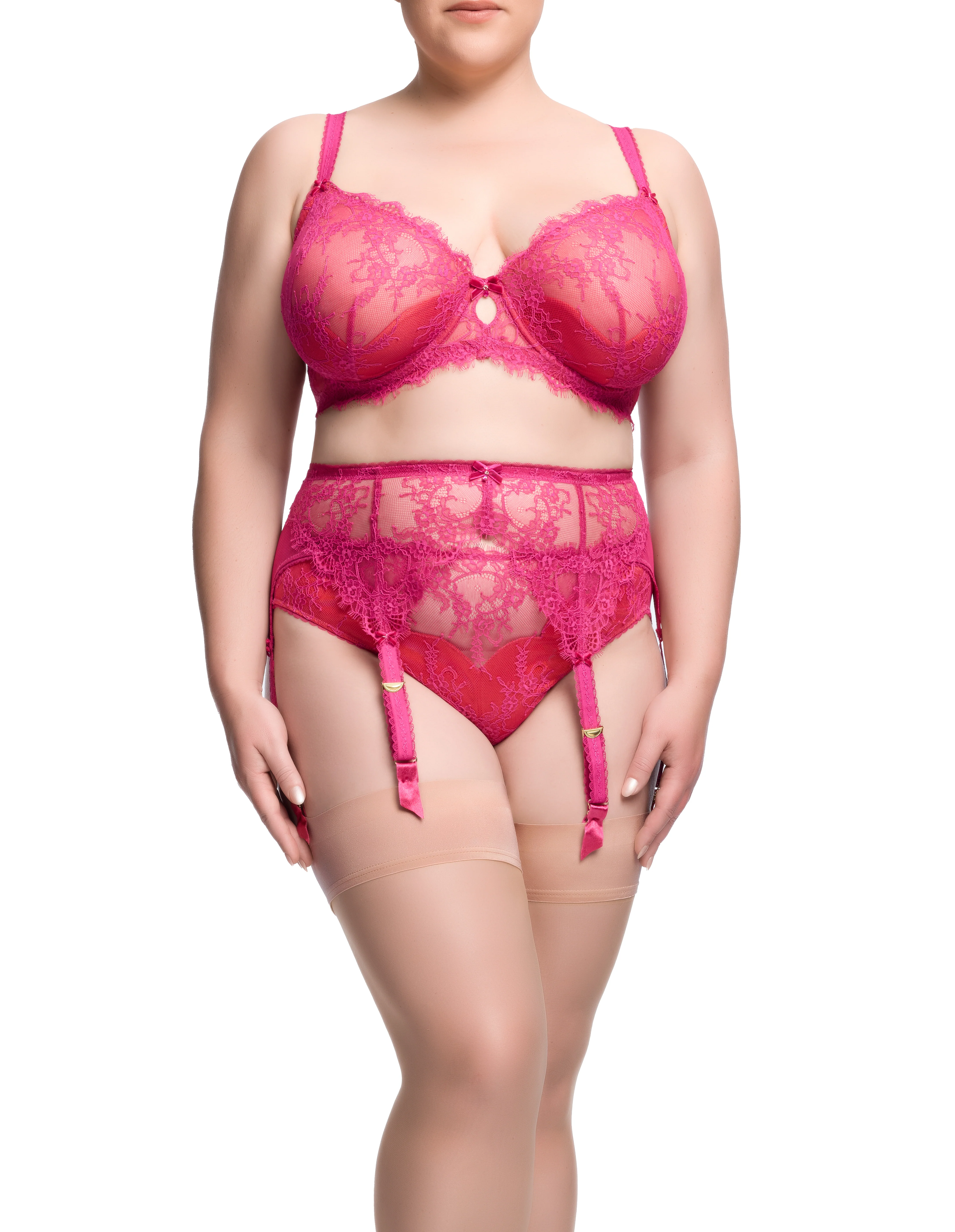 Zsa Zsa Curve Underwire Bra - Magenta - Image 3
